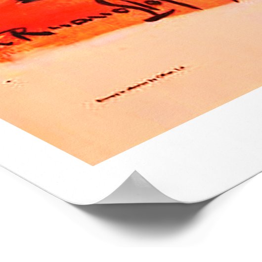 Vintages Peru-Reiseplakat Poster (Ecke)