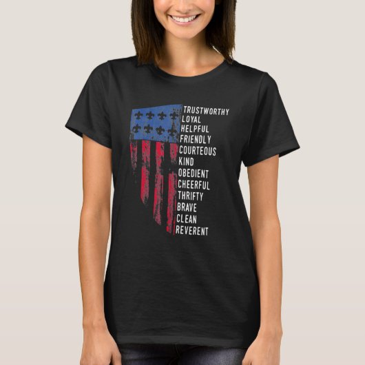 Vintages Pfadfindergesetz T-Shirt (Vorderseite)