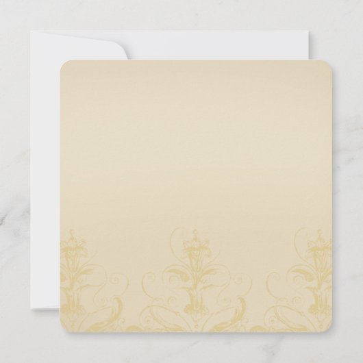 Vintages Pfauen Speichern der Datumskarten Einladung (Rückseite)