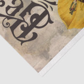 Vintages Pfauengeflechtpapier Seidenpapier (Ausschnitt)