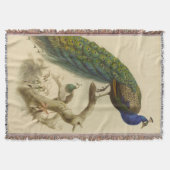 Vintages Pfauengewirr Decke (Vorderseite)