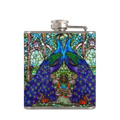 Vintages Pfauenglas Flachmann (Rückseite)