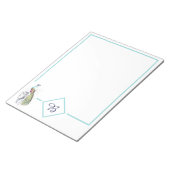 Vintages Pfauenheft Notizblock (angewinkelt)