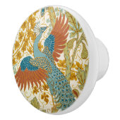 Vintages PfauenJugendstil-Muster Keramikknauf (Rechts)