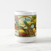 Vintages Pfauenmarkierungsstempel Kaffeetasse (Mittel)