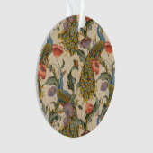 Vintages Pfauenmuster Farbenfrohe Kunst Ornament (Vorderseite)