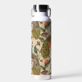 Vintages Pfauenmuster Farbenfrohe Kunst Trinkflasche (Vorne)