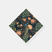 Vintages Pfauenmuster Serviette (Ecke)