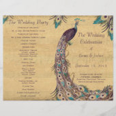 Vintages Pfauenpflanzenschutzprogramm (Vorderseite)