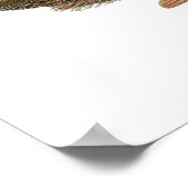 Vintages Pfauenposter Poster (Ecke)