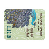 Vintages Pfauenwälder Save the Date Magnet (Horizontal)