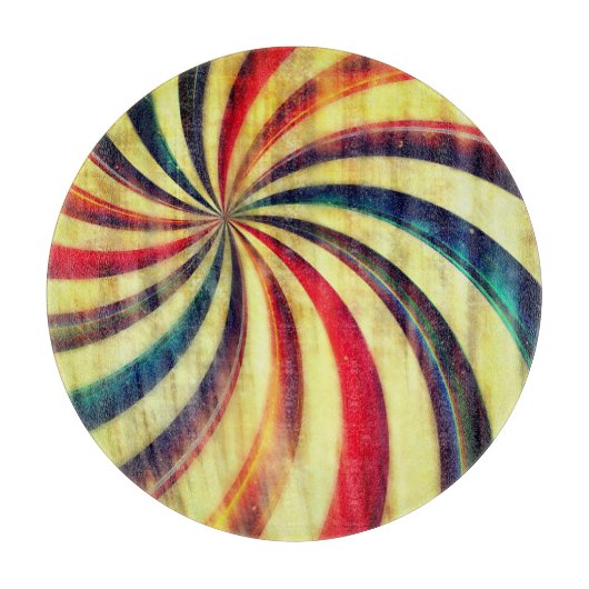 Vintages Pfefferminzzzelt Schneidebrett (Vorderseite)