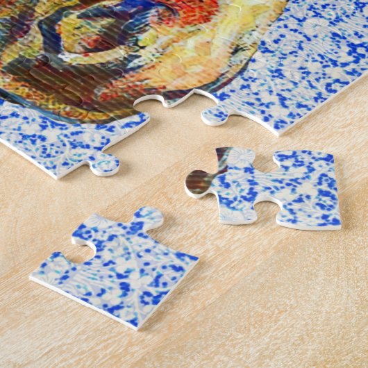 Vintages Pferd im Bridle Puzzle (Seite)