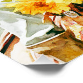 Vintages Pferd mit Cowgirl Poster (Ecke)