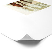 Vintages Pferd Poster (Ecke)