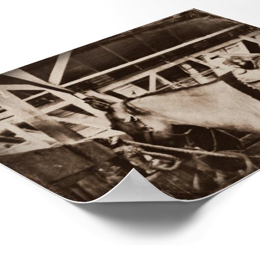 Vintages Pferd Poster (Ecke)