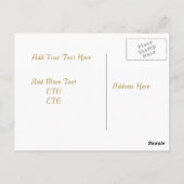 Vintages Pferd Postkarte 3 (Rückseite)