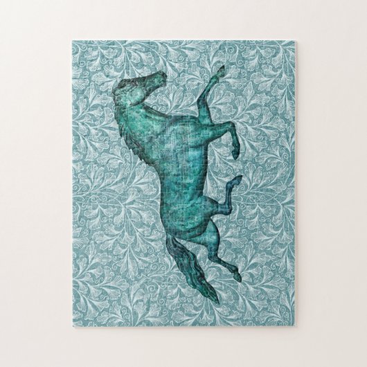 Vintages Pferd Puzzle (Vertikal)