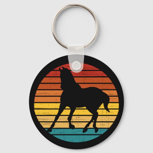 Vintages Pferd Schlüsselanhänger (Vorderseite)