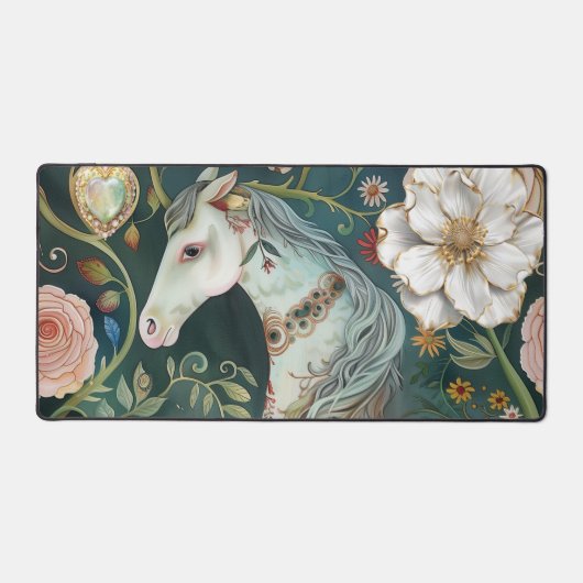 Vintages Pferd Schreibtischunterlage (Vorderseite)