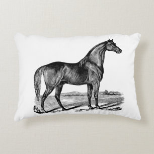 Vintages Pferd Stehend Dekokissen