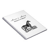 Vintages Pferd Stehend Notizblock (Rechte Seite)