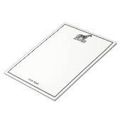 Vintages Pferd Stehend Notizblock (angewinkelt)