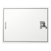 Vintages Pferd Stehend Notizblock (Vorderseite)