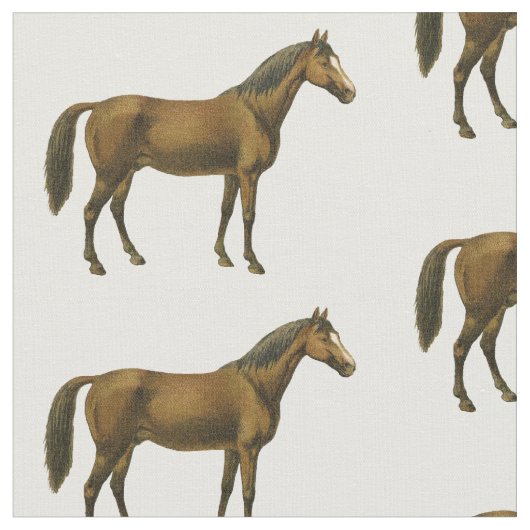 Vintages Pferd Stoff (Nahaufnahme)