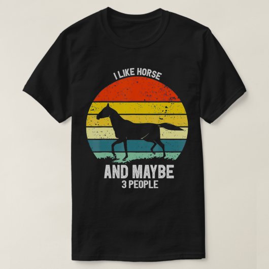 Vintages Pferd T-Shirt (Design vorne)