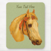 Vintages Pferd Zeichnend Mousepad (Vorne)