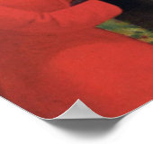 Vintages Pferdchen Rotes Coat Reittier Poster (Ecke)