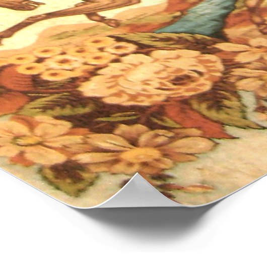 Vintages Pferdeposter Poster (Ecke)