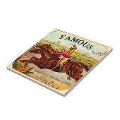 Vintages Pferderennen Fliese (Seite)