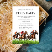 Vintages Pferderennen Jockey Derby Party Einladung