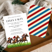 Vintages Pferderennen Jockey Derby Party Einladung