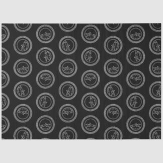 Vintages Pferderennen - Kunstdruckmuster Seidenpapier