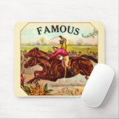 Vintages Pferderennen Mousepad (Mit Mouse)