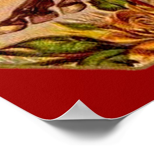 Vintages Pferderennen Poster (Ecke)