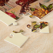 Vintages Pferderennen Puzzle (Seite)