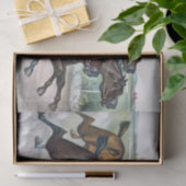 Vintages Pferderennen Seidenpapier (Geschenk)