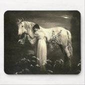 Vintages Pferdeviktorianische Dame Mousepad (Vorne)