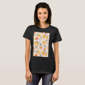 Vintages Pfirsichmuster Art T-Shirt (Vorne ganz)