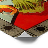 Vintages Pflanzenetikett, Olney & Floyd Zuckermais Poster (Ecke)