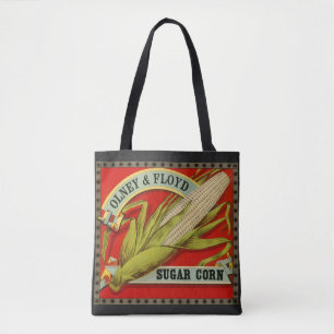 Vintages Pflanzenetikett, Olney & Floyd Zuckermais Tasche