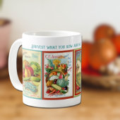 Vintages Pflanzensamenpaket Kaffeetasse