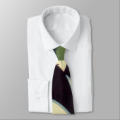 Vintages pflanzliches Topper Label, Art Deco Roman Krawatte (Gebunden)