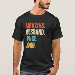 Vintages Phantastisches Ehemann seit 2000 22 Weddi T-Shirt