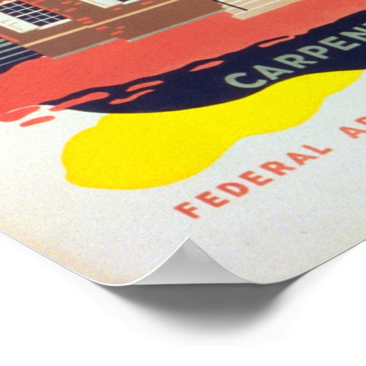 Vintages Philadelphia-Poster Poster (Ecke)