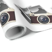 VINTAGES PHOTOGRAPHISCHE GESCHENKPAPIER (Rolleneckpunkt)